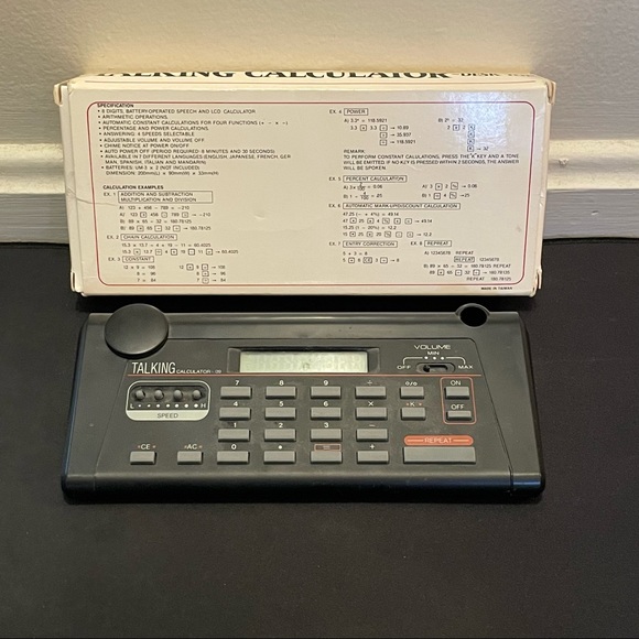 Vintage Ultmost Desktop ~ Talking Calculator Model 6616 w/ Box - Picture 2 of 2